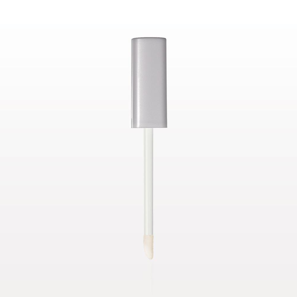 Cap, Matte Silver with Flocked Doe Foot Lip Gloss Applicator and Wiper for 29993