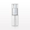 Fine Mist Powder Spray Bottle, Clear and Shiny Silver