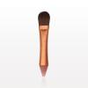 Dual Ended Foundation Brush with Silicone Applicator, Rose Gold