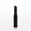 Slim Slanted Lipstick Tube and Cap, Black