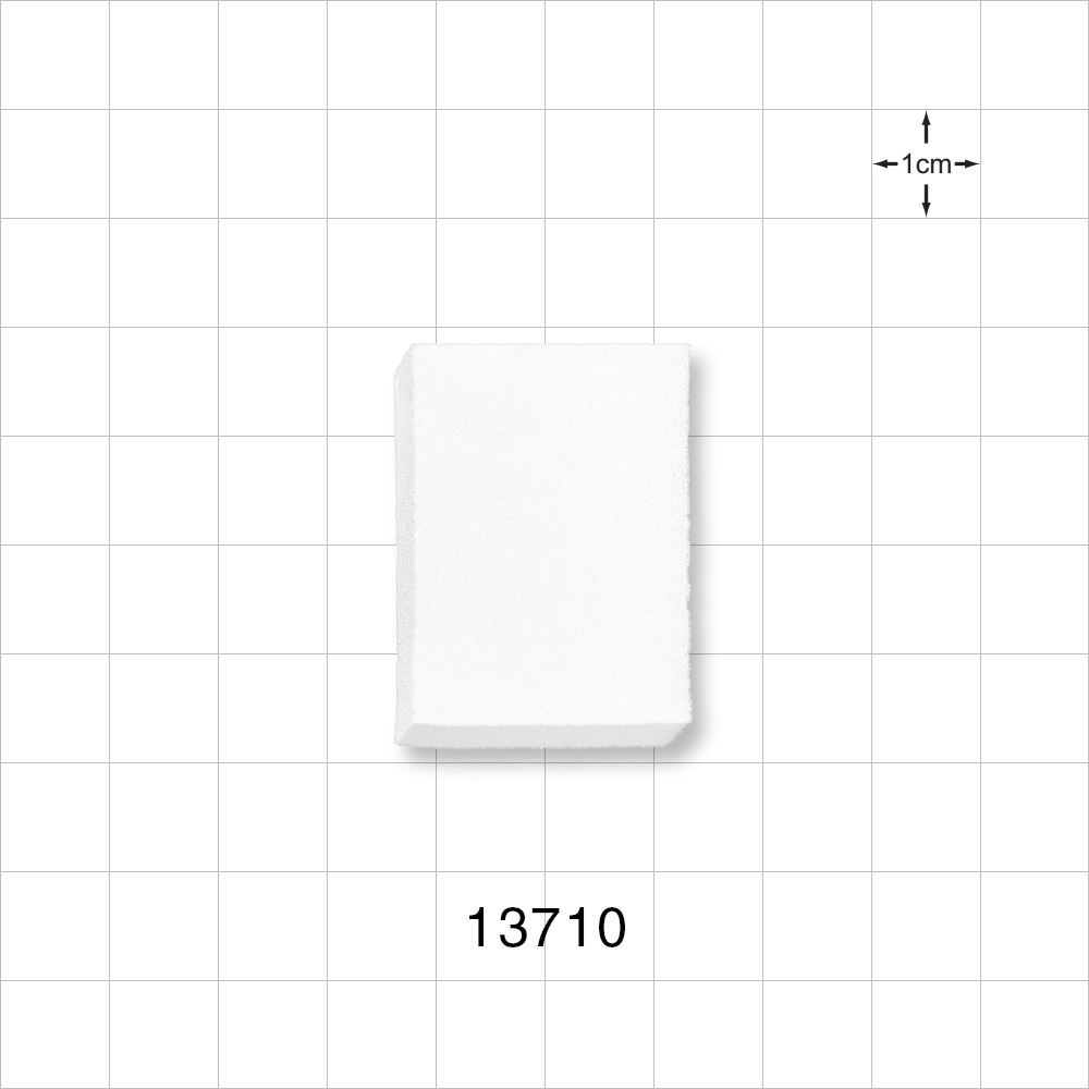 Loose Rectangular Sponge, White