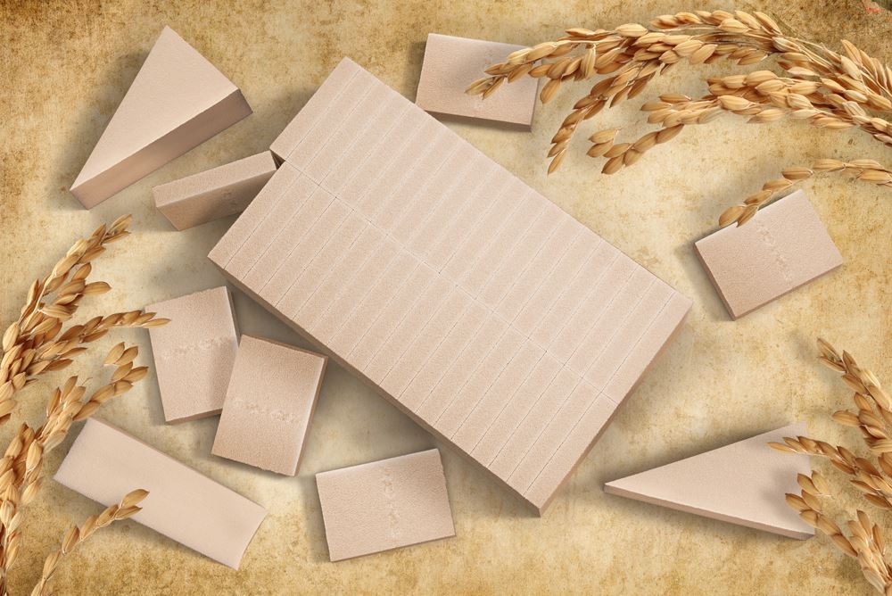 Biodegradable 40-Piece Rectangular Sponge Block, Taupe