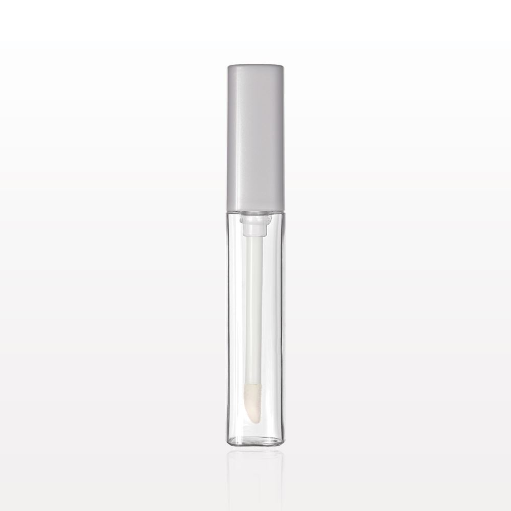 Cap, Matte Silver with Flocked Doe Foot Lip Gloss Applicator and Wiper for 29993