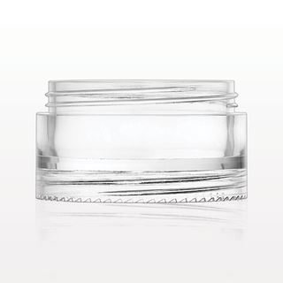 Double Threaded Stackable Jar, Clear