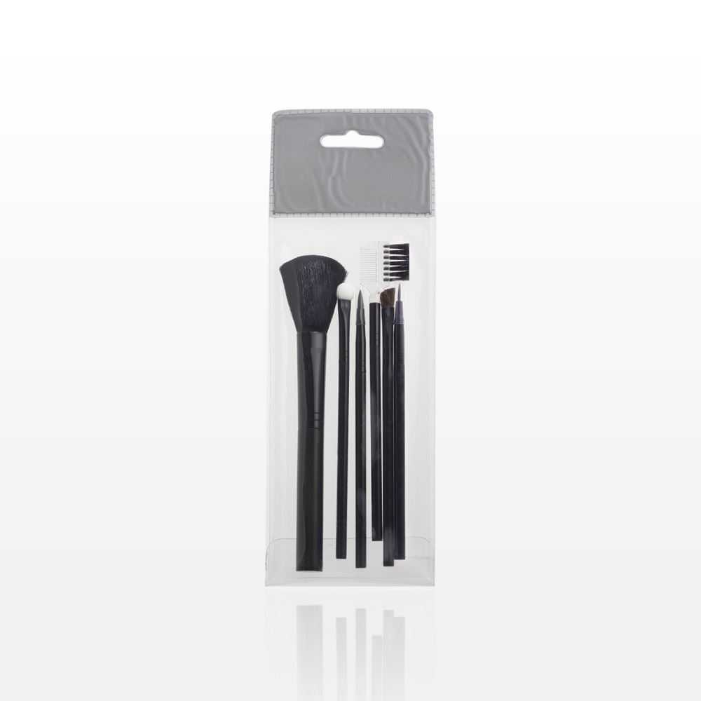 6-Piece Brush Set, Black Handles