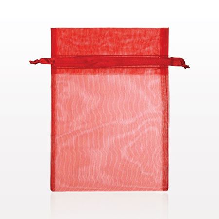 Organza Drawstring Bag, Red