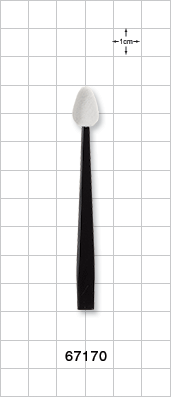 White Point Tip Eye Shadow Applicator with Black Handle