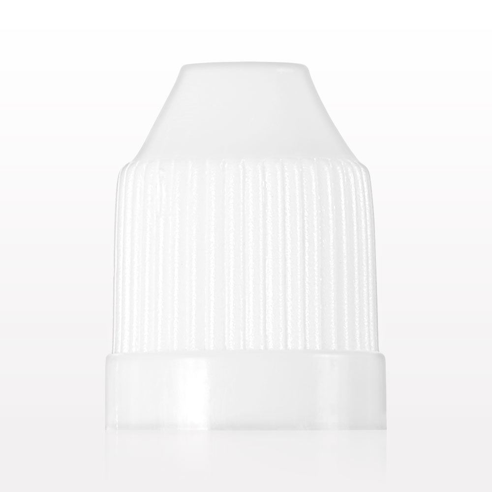 Ribbed Child Resistant Screw Cap, White for 74225 and 74226