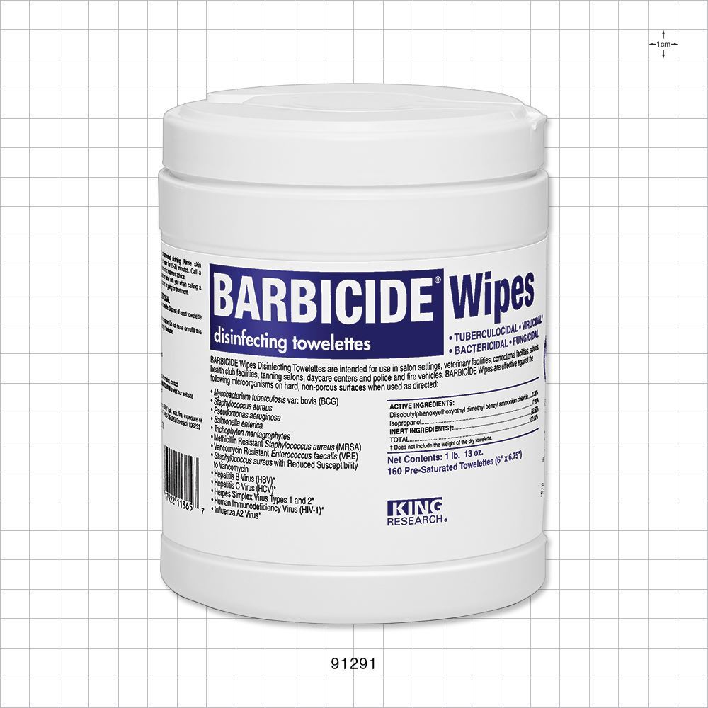 Barbicide Wipes Disinfecting Towelettes