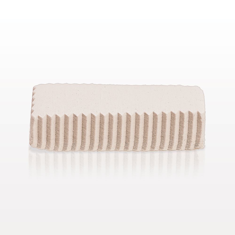 Unbleached Natural Muslin Waxing Strips with Zig Zag Edges, Small