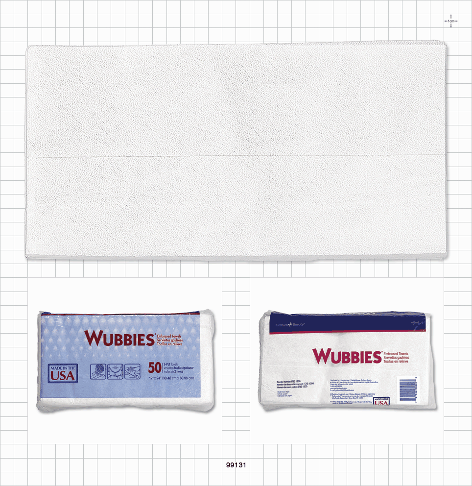 Graham Beauty® Wubbies® Embossed Towels