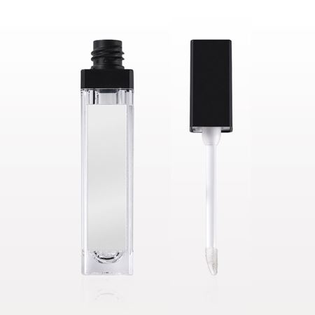 Square Vial with Mirror, Wiper and Cap with Flocked Tip Doe Foot Applicator